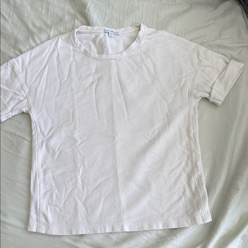 James Perse Off-White Cotton Top